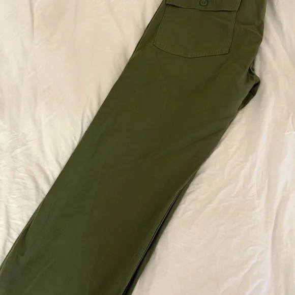 Tellason Olive Fatigue Pants - Never Worn, Size 34 - Picture 3 of 4